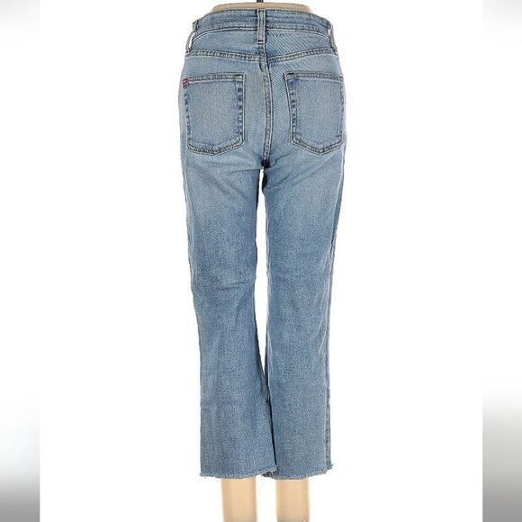 BDG Urban Outfitters Blue Jeans High-Rise Raw Hem Ankle Length Size 25 - Picture 2 of 5